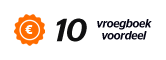 10 euro Vroegboekkorting