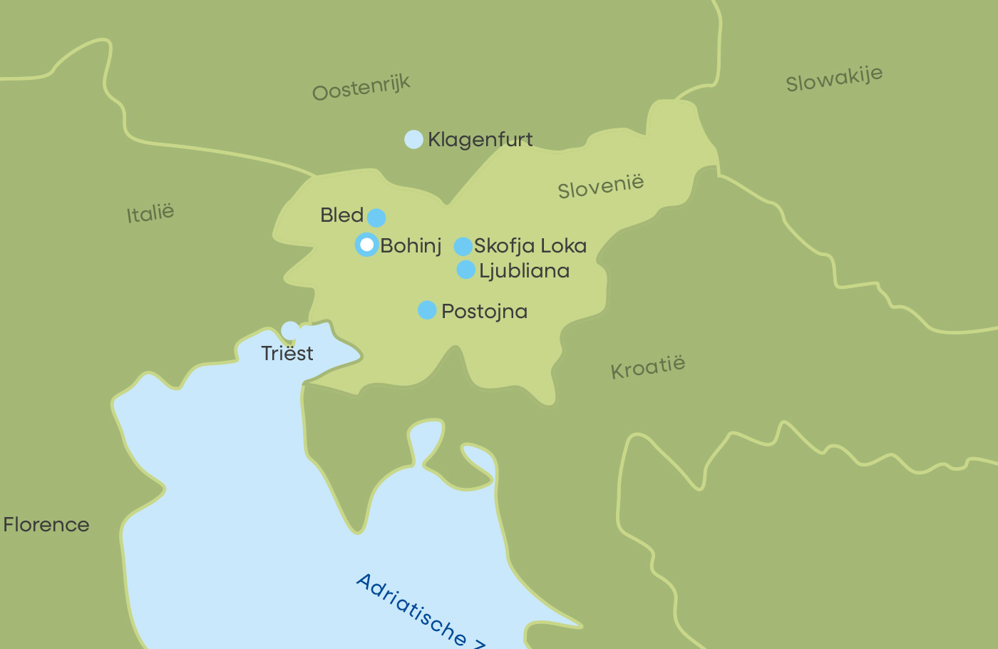 Excursiereis van Maaskant Reizen, per comfort-class touringcar Het meer van Bohinj & Sloveense Alpen Met o.a. Ljubljana, Postojna, Sloveense Alpen, Bled, Wörthersee en Klagenfurt