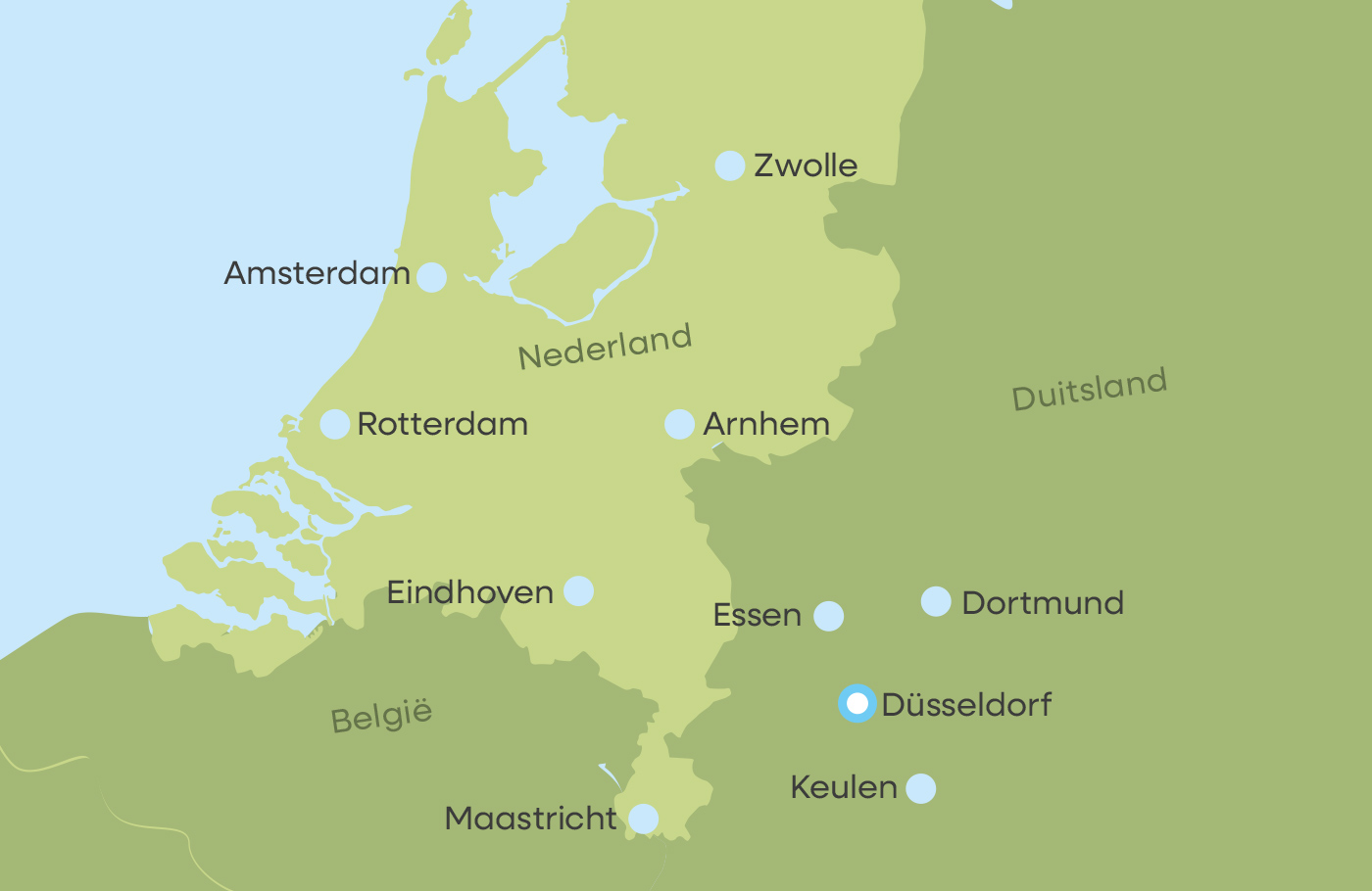 Kerstmarkt, kerstshoppen in Duesseldorf, dagtocht