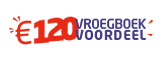 120 Euro Vroegboekkorting