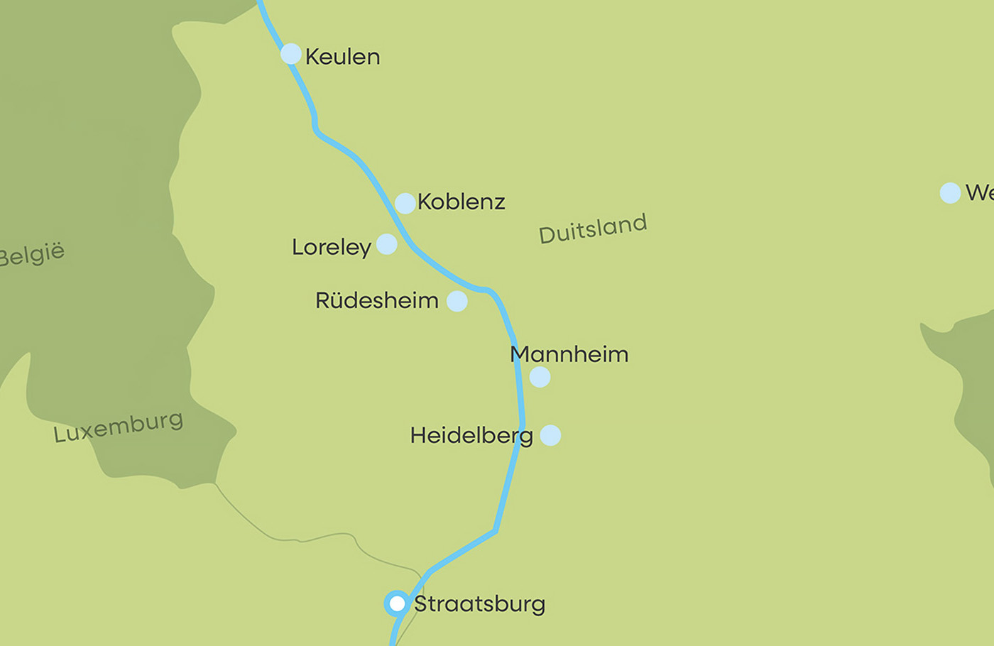 Cruise; de Romantische Rijn Riviercruise Van Straatsburg naar Koblenz en Rüdesheim