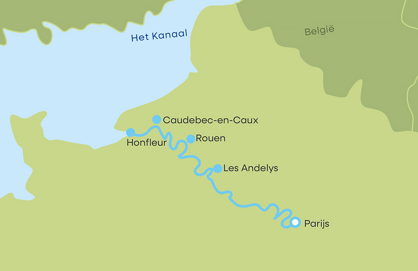 Riviercruise over de Seine met o.a. Rouen, Honfleur en Étretat