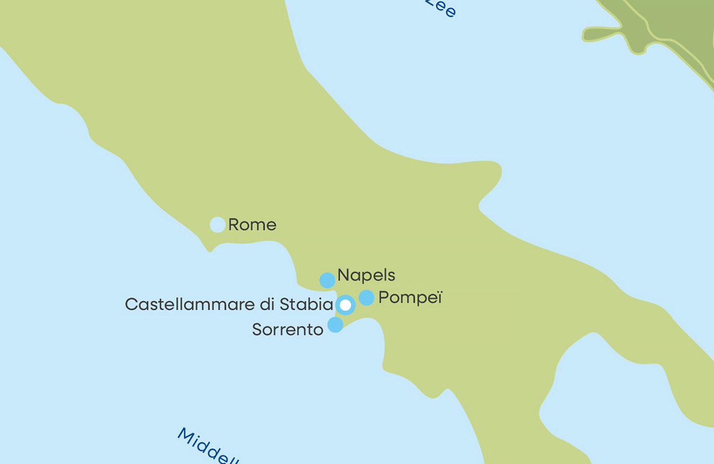 Reis per comfort-class touringcar, compleet verzorgd, Maaskant Reizen Met o.a. Montecassiono, Pompeï, Napels, Sorrento, Maiori en de Amalfikust