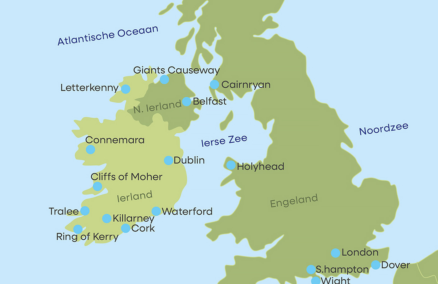 Met Maaskant Reizen maakt u de trip Prachtige Ierse Kusten Busreis Ierland met o.a. Belfast, Titanic-Belfast, Dublin, Giant’s Causeway, Ring of Kerry en Cliffs of Moher.