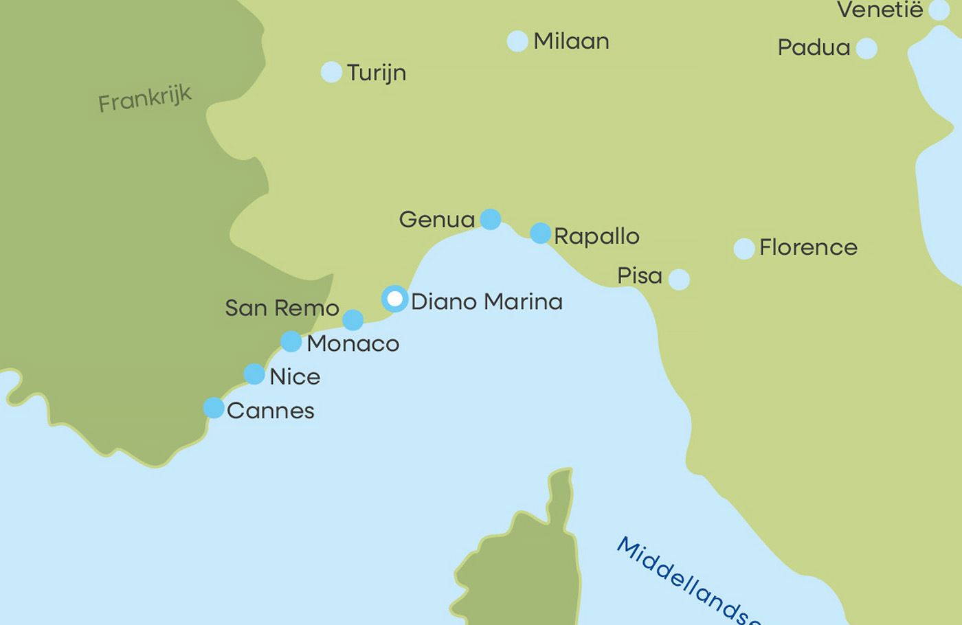 8-daagse reis naar de prachtige bloemenriviera per comfort-class touringccar van Maaskant Reizen Met o.a. Monaco, Cannes & Portofino.